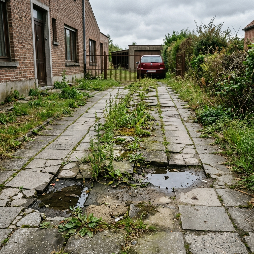 Oude oprit voor renovatie