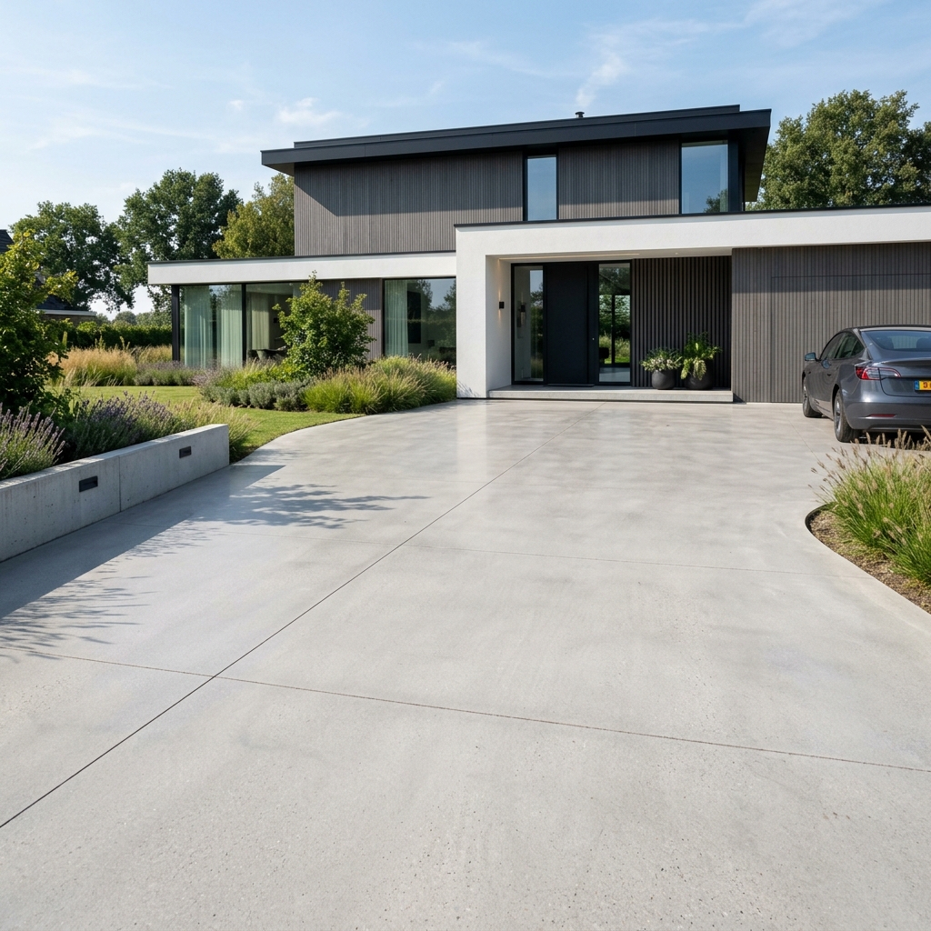 Oprit in Gepolierd Beton: Moderne Look & Prijzen